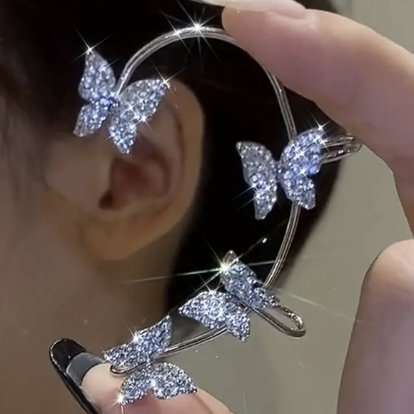 New Shining Butterfly Zircon Cuff, T2MIS - Picture 1 of 3